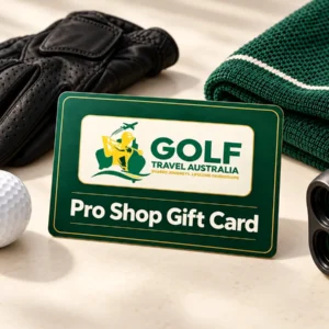 Pro Shop Gift Card with green and gold artwork